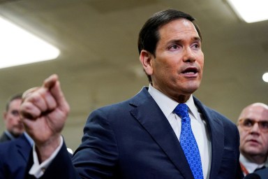 FILE PHOTO: US Secretary of State Marco Rubio speaks in Washington