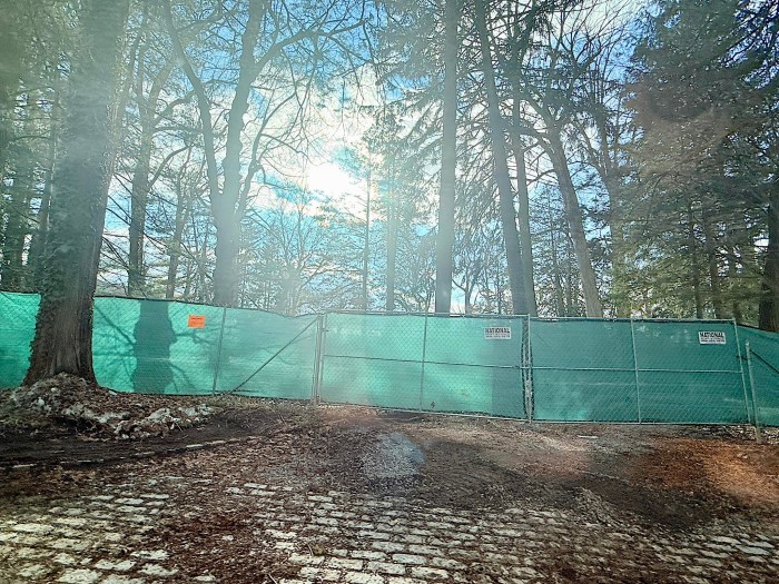 535 Manhasset Woods road after the demolition.