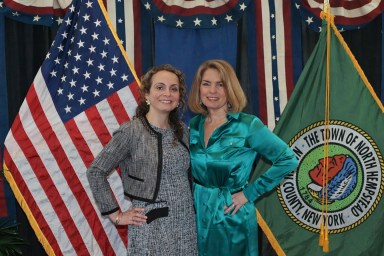 North Hempstead Department of Planning and Environmental Protection Commissioner Nancy Shahverdi (L.) and North Hempstead Supervisor Jennifer DeSena (R.) issued a request for proposals to update the town's master plan.