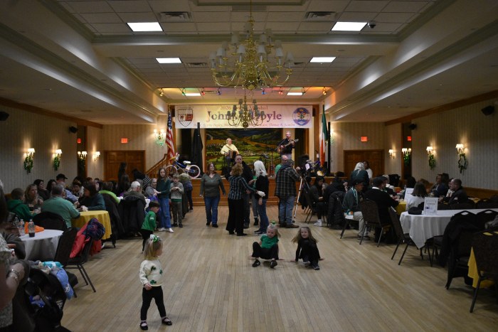 The Irish American Center hosted the community with music and food after the parade.