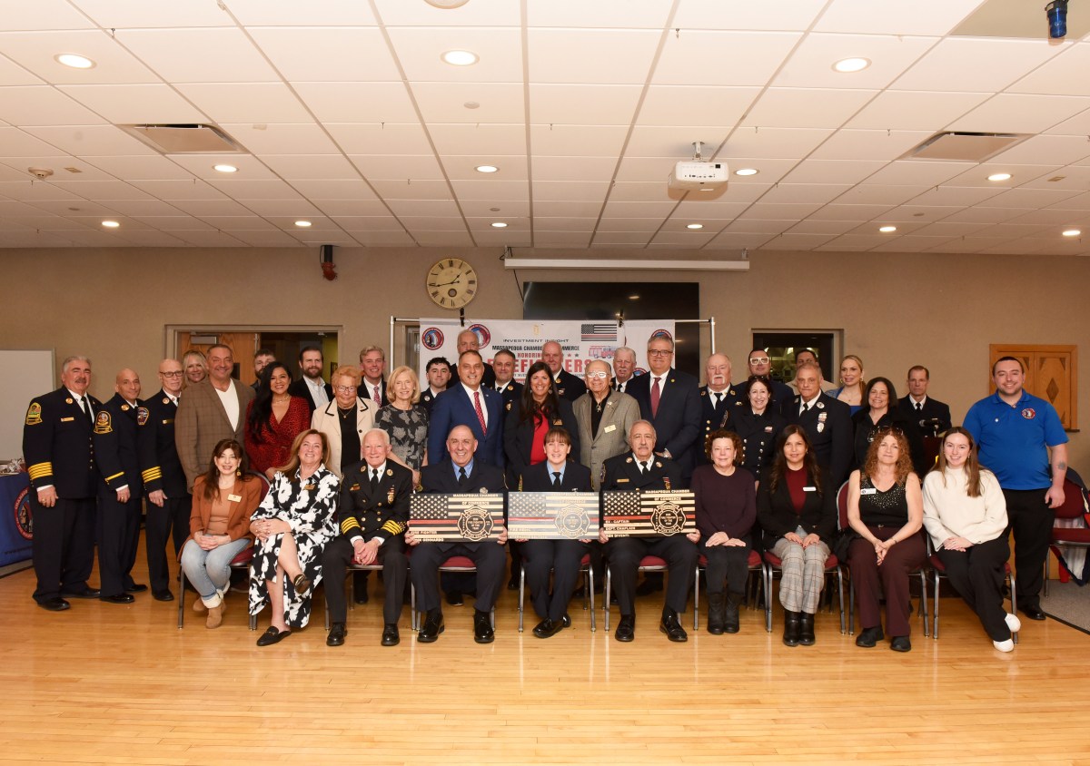 Massapequa Chamber of Commerce honors three firefighters for their service at annual ceremony