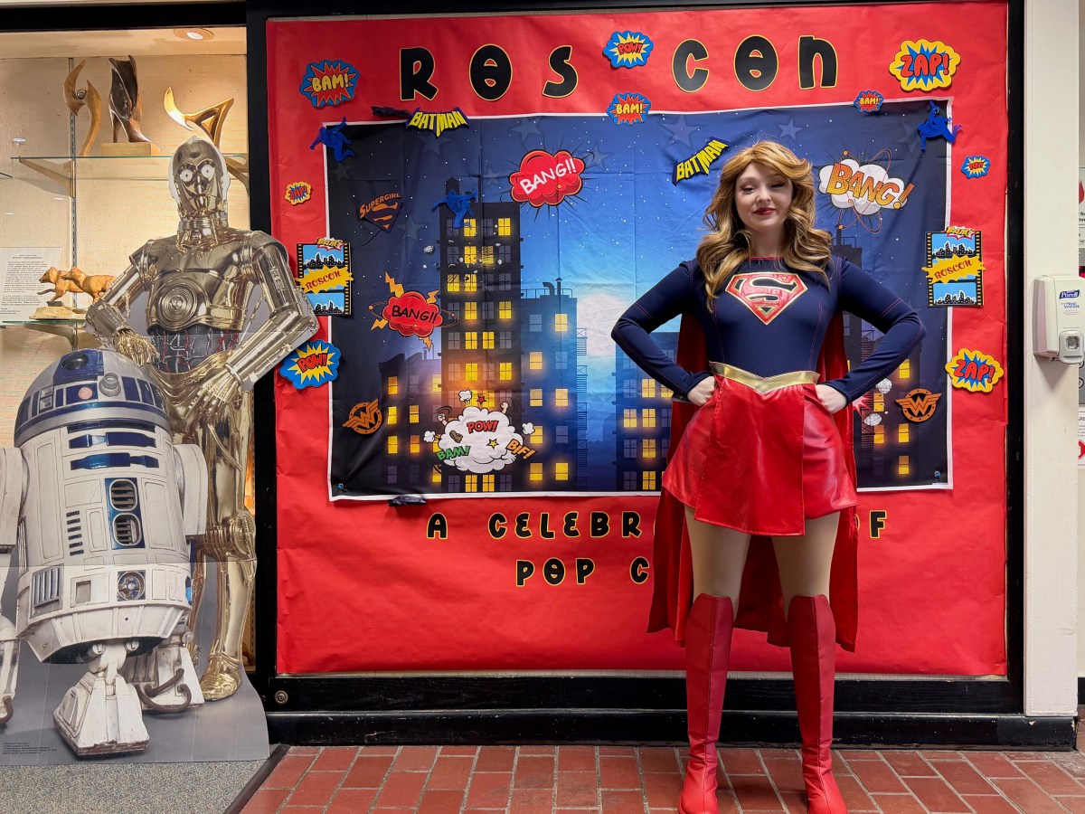 The first ever RosCon held at The Bryant Library featured a variety of games and activities, including a photo op with Supergirl.