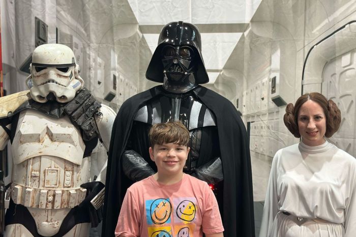 Attendee enjoyed meeting members of the 501st Legion ECG Garrison during a previous All Kids Fair.