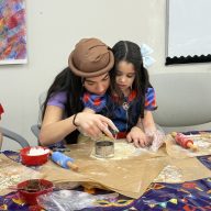 The Sid Jacobson JCC hosted a Purim celebration with a wide variety of family activities.