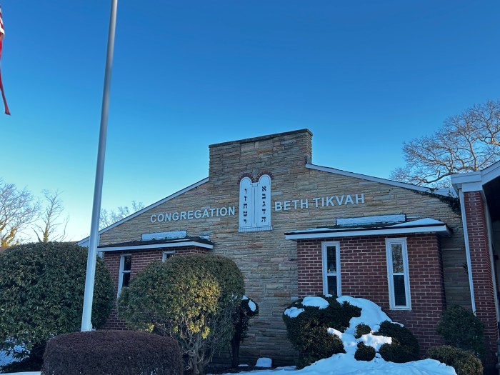 The exterior of Congregation Beth Tikvah in Wantagh.
