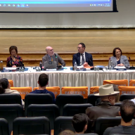 Trustee Rebecca Sassouni, Vice President Joanne Chan, Superintendent Kenneth Bossert, President Grant Toch, Trustee Donna Peirez, and Trustee Steve Chen (L. to R.) at the Wednesday, March 11, board of education meeting.