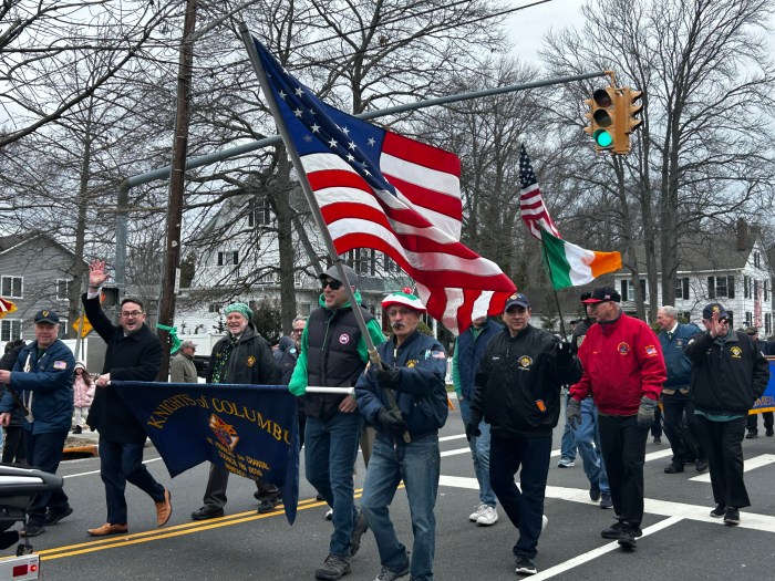 Parade-goers at the Wantagh St. Patrick's Day Parade on Sunday, March 15.