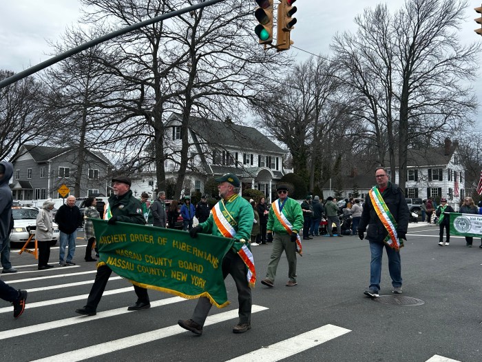 Parade-goers at the Wantagh St. Patrick's Day Parade on Sunday, March 15.