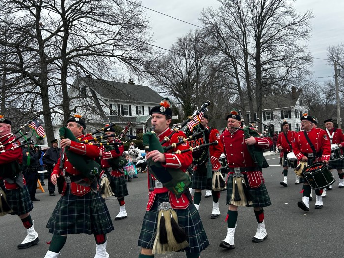 Parade-goers at the Wantagh St. Patrick's Day Parade on Sunday, March 15.