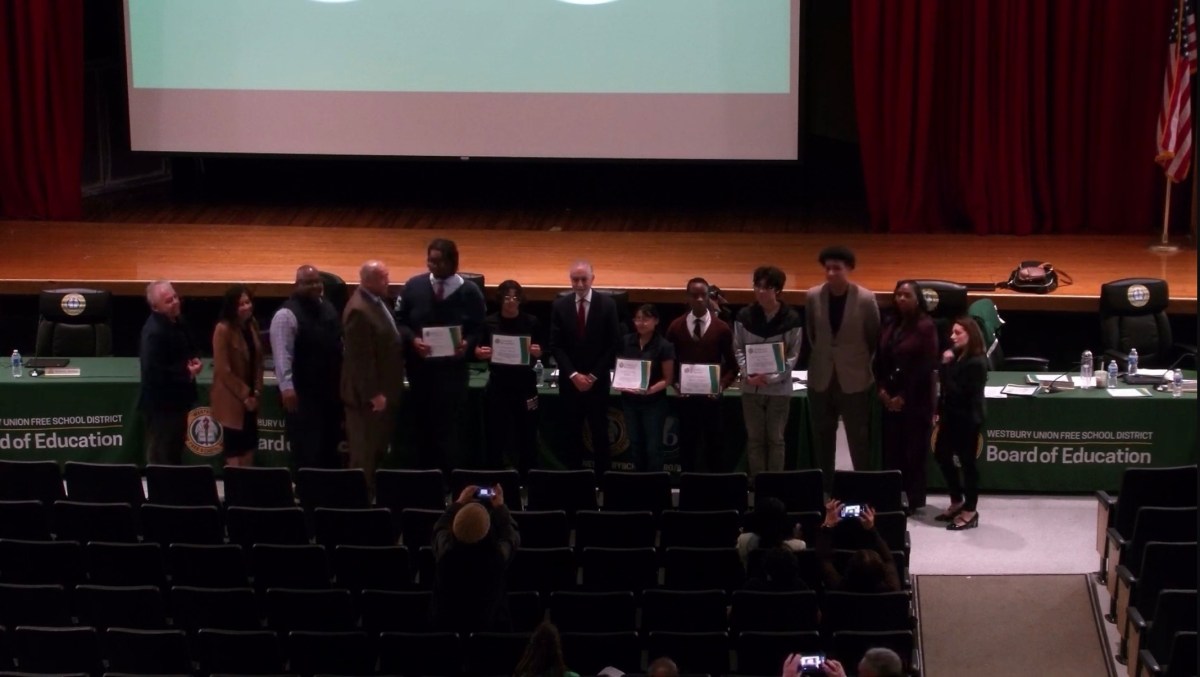 Student musicians were honored at the meeting.