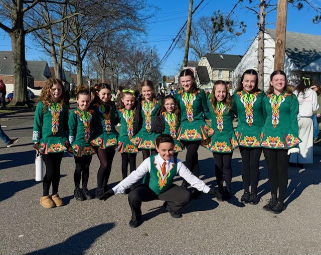 Parade attendants at the New Hyde Park St. Patrick's Day Parade on Saturday, March 14.