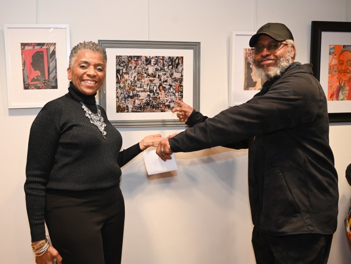 Image 4 Imani Monroe Andre Williams who bought one of her artwork