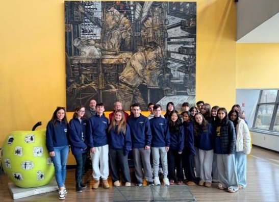 "On the trip, I learned the process and importance of maintaining print journalism,” said sophomore Jordan Greenstein. “Everything we do at school felt so real in the facility."