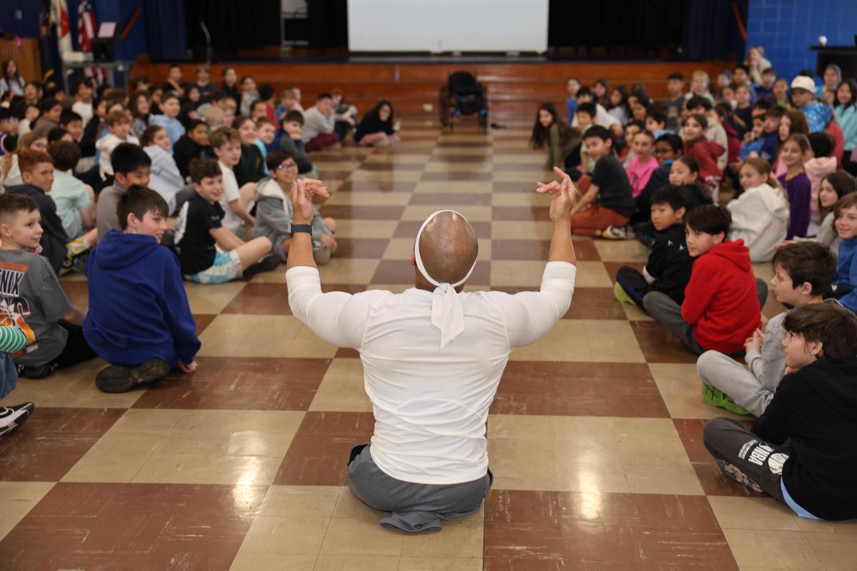 Youth motivational speaker Rohan Murphy visited the Port Washington School District for disability awareness month.