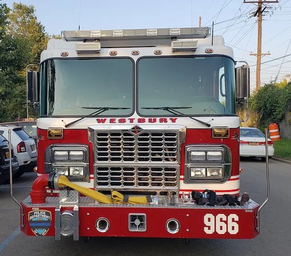 Westbury Fire Department responded to the fire after a mutual aid call.