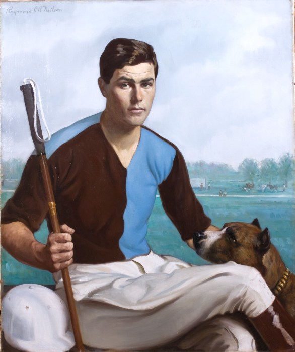 Restored Michael Phipps Portrait on display at the Nassau County Museum of Art.