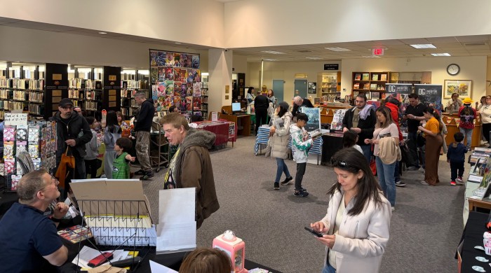 In the RosCon exhibitors’ space, vendors were selling their pop culture-inspired art and crafts, and physical media spanning vintage games, videos, books, and more. 
