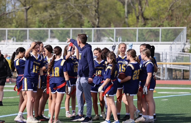 Coach Peter O’Malley readies the troops for battle in season one.