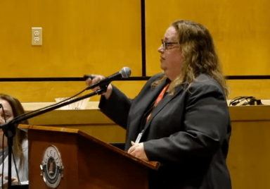 Theresa Kahan, the Glen Cove City School District’s assistant superintendent for business and operations, said the district's proposed 2026-2027 budget is not balanced.