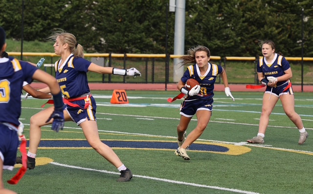 The Jayhawks’ fielded 18 players in their first season, many of them playing flag football for the first time.