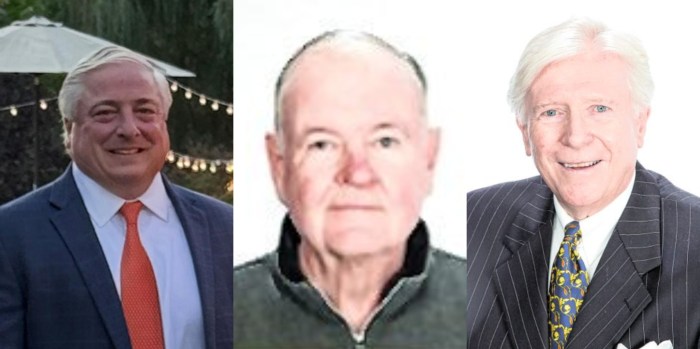 Rich Dunphy, Robert Broderick, and James Corcoran (L. to R.) all reelected in Village of Plandome elections.