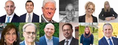 Top (L. to R.) Kambiz Akhavan, Joshua Rabanipour, Kousha Askari, Robert Kraus, Sigalit Sanilevich, Martine Alter; Bottom (L. to R.) Vivian Kollenscher, Jay Chagrin, Aaron Halpern, Jeffrey Greener, Linda Cheung, Andrew Bloom