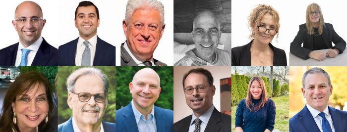 Top (L. to R.) Kambiz Akhavan, Joshua Rabanipour, Kousha Askari, Robert Kraus, Sigalit Sanilevich, Martine Alter; Bottom (L. to R.) Vivian Kollenscher, Jay Chagrin, Aaron Halpern, Jeffrey Greener, Linda Cheung, Andrew Bloom