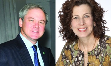 Peter Kulka (L.) and Patricia O'Neill (R.) face contested reelections.