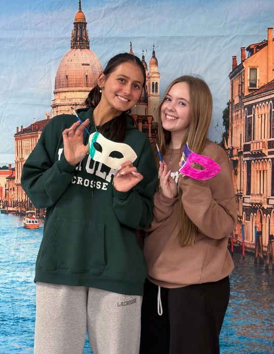 The annual Carnevale celebration was held in Bethpage High School’s cafeteria, which had been transformed thanks to colorful backdrops depicting scenes of Italy.