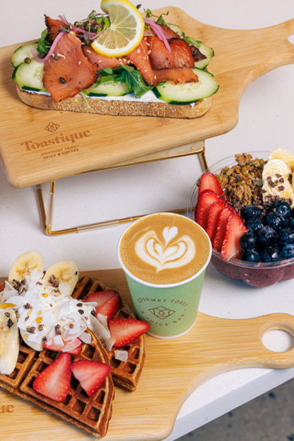 Toastique’s protein waffles, salmon toast,“OG açai bowls” and signature lattes have been hot sellers.