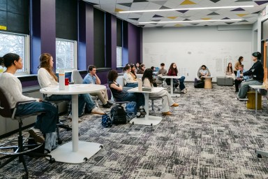 Students at Oyster Bay High School had the opportunity to hear firsthand about life at one of the country's most prestigious universities.